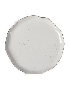 Тарелка пирожковая Млечный путь d 19 см цвет белый в крапинку Доляна