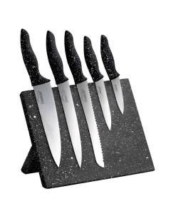 Набор из 5 ти кухонных ножей Stoneline на магнитной подставке Warimex-stoneline