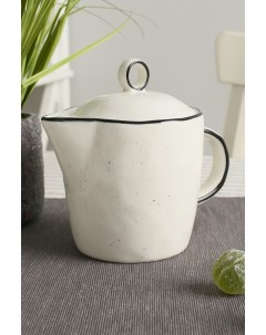 Чайник заварочный 11 см белый черный фарфор 7109267 Coincasa