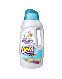 Кислородный отбеливатель Clovin Attack Gold 1 5 л жидкий Clever