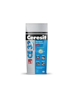 Затирка CERESIT CE 33 для узких швов 07 серый 5 кг Церезит