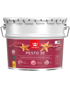 Pesto 30 base A эмаль по металлу и дереву полуматовая 9л Tikkurila