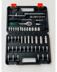 Набор ручных инструментов 53 предмета с трещоткой 1 4 кейс для хранения Progadget