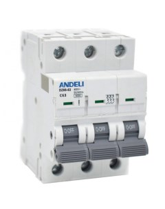 Автоматический выключатель DZ66 63 3P Andeli