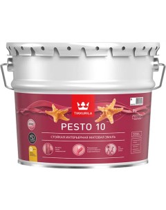 Pesto 10 base A эмаль по металлу и дереву матовая 9л Tikkurila