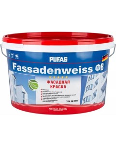 Fassadenweiss base D под колеровку краска фасадная латексная акриловая 10л Pufas