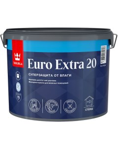 Euro Extra 20 base A краска моющаяся для влажных помещений 9л Tikkurila
