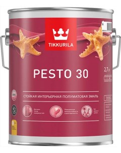Pesto 30 base A эмаль по металлу и дереву полуматовая 2 7л Tikkurila