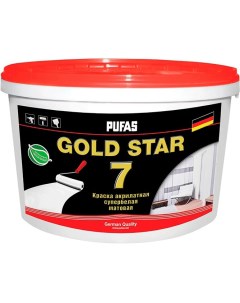 Gold Star 7 base A краска акрилатная интерьерная матовая 0 9л Pufas