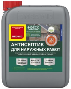 440 Еco биозащитный антисептик для наружных работ для дерева концентрат 1 9 5л Neomid