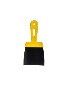 Фасадный шпатель 100 мм нержавеющая сталь желтая ручка МАСТЕР 35174 тов 176001 Biber