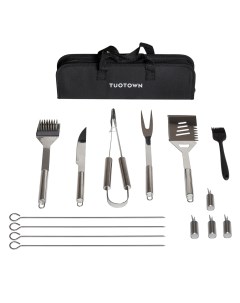 Набор инструментов для гриля и барбекю в сумке BD15 15 предметов Tuotown