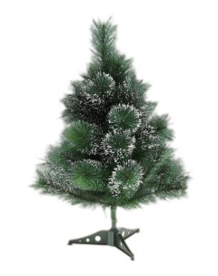 Искусственная елка новогодняя 60 см заснеженная с шишками напольная Urm