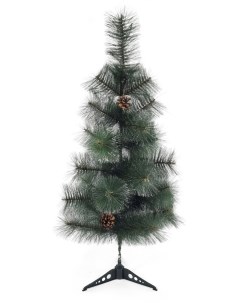 Искусственная елка новогодняя 90 см заснеженная с шишками напольная Urm