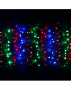 Световая гирлянда новогодняя Занавес 183 256 3 м разноцветный RGB Серпантин