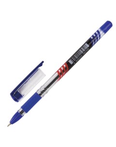 Ручка шариковая Spark масляная с грипом синяя Brauberg