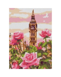 Алмазная мозаика Весенний Лондон 21x30 см полное заполнение Лори