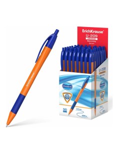 Ручка шариковая U 209 Orange автоматическая масляная синяя Erich krause