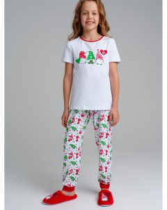 Комплект трикотажный для девочек фуфайка футболка брюки Playtoday tween