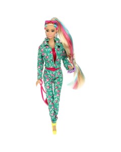 Кукла в розово зелёном брючном костюме София 29 см Карапуз