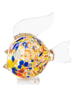 Фигурка цветная гутной работы 12см Рыбка Гуппи Zapel