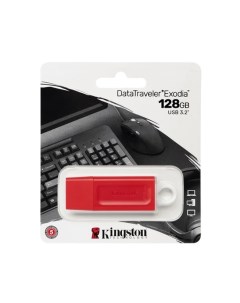 Накопитель USB 3 2 128GB KC U2G128 7GR DataTraveler Exodia красный Kingston