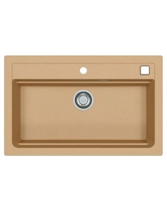 Кухонная мойка Granital Atrox 40 Beige G55 790х500х195 с сифоном бежевая 1140445 Alveus