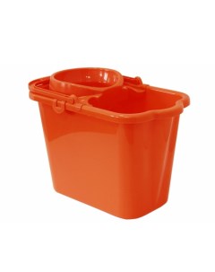 Ведро пластик 9 5 л оранжевое с отжимом хозяйственное со сливом М 2421 Idea