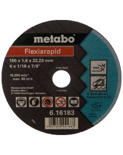 Диск отрезной по металлу Flexiarapid 616183000 150x22 2 мм Metabo