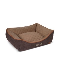 Лежак для животных с бортиками Thermal Box Bed коричневый 90х70х21см Великобритания Scruffs