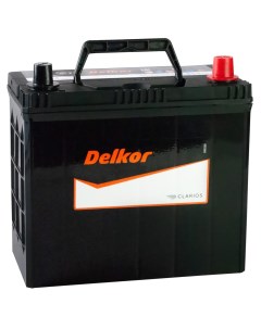 Автомобильный аккумулятор 58 Ач обратная полярность B24L Delkor