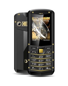 Мобильный телефон TM 520R 2 4 TN 32Mb 2 Sim 2000 мА ч micro USB черный желтый Texet