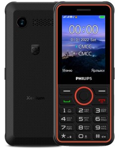 Мобильный телефон Xenium E2301 2 8 320x240 TN 32Mb BT 1xCam 2 Sim 3000 мА ч micro USB черный CTE2301 Philips