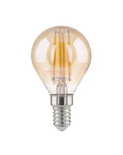 Лампа светодиодная филаментная Е14 4200К 6 Вт 600 Лм 230 В груша тонированная Elektrostandard