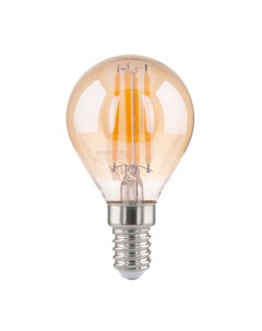 Лампа светодиодная филаментная Е14 6500К 6 Вт 600 Лм 230 В груша тонированная Elektrostandard