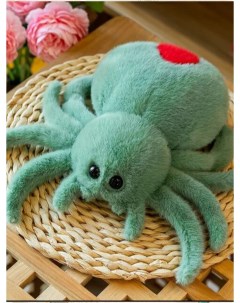 Мягкая игрушка Плюшевый паук тарантул зеленый дым 20 см Sun toys