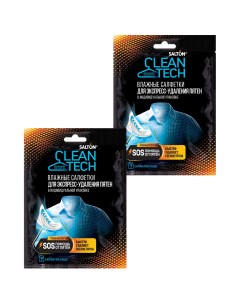 Влажные салфетки для удаления пятен CleanTech в индивидуальной упаковке 14 шт Salton