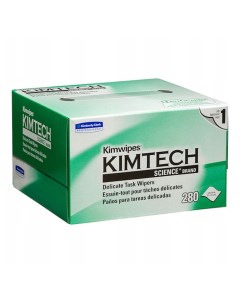 Безворсовые салфетки Kimtech Kimwipes Science 280 шт размер 11x21 см WIPE KC 01 Twist