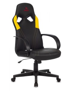 Кресло игровое RUNNER черный желтый эко кожа крестовина пластик Zombie