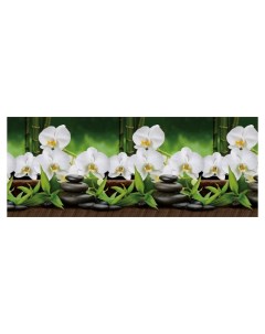 Кухонный фартук Белая орхидея 3000х600х1 5 мм ABS пластик термоперевод Konafi