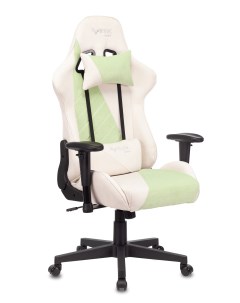 Кресло игровое VIKING X белый зеленый Zombie