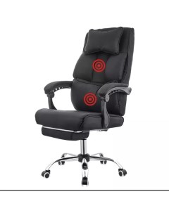 Компьютерное кресло 303F черный текстиль с массажем Domtwo