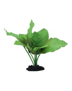 Искусственное растение для аквариума Анубиас Бартера 13 см пластик шелк Prime