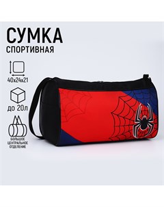 Сумка спортивная паук 40х21х24 см цвет черный красный синий Nazamok kids