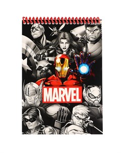 Блокнот на гребне а5 40 листов мстители Marvel