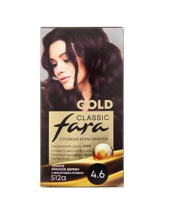 Стойкая крем краска для волос Classic Gold Fara