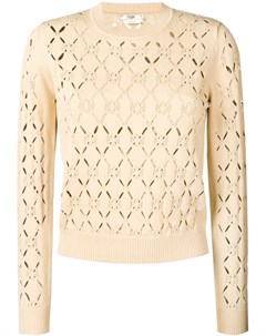 Fendi свитер рыхлой вязки нейтральные цвета Fendi