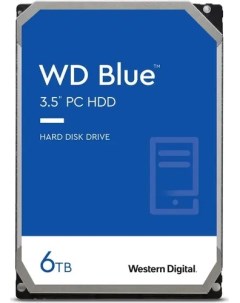 Жесткий диск 6TB SATA 6Gb s WD60EZAX WD Blue 3 5 5400rpm 256MB Western digital