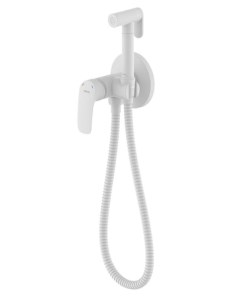 Гигиенический душ со смесителем Rora RORWTR0M08 белый матовый Milardo