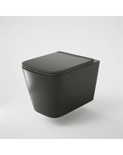 Унитаз подвесной GR-4441BMS черный матовый, с крышкой микролифт Grossman
